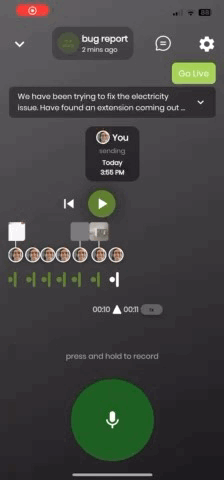 Walkie Talkie Push to talk attachments and messaging